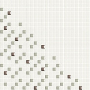 Мозаика Metrica Parallele 1 керамика 30х30 см Appiani глянцевая чип 12х12 мм, бежевый, белый, коричневый PARA001