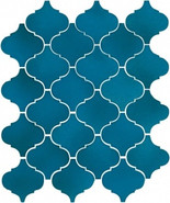 Настенная плитка 65007 Арабески Майолика Синий 26x30 Kerama Marazzi глянцевая керамическая