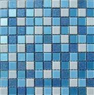 Мозаика Blue Lagoon 2.5x2.5 стеклянная 29.5x29.5