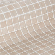 Мозаика Ezarri 2523-B Safe стекло 31.3х49.5 см матовая, антислип чип 25х25 мм, бежевый