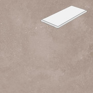 Ступень угловая с фаской R20 Taupe 33х90 керамогранит матовая Lifebrick Limestone