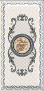 Декор Imperial Azul 1 10х20 глянцевый керамический