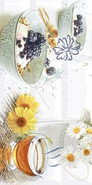 Декор Vogue Morning 2 Azori 20.1х40.5 глянцевый керамический