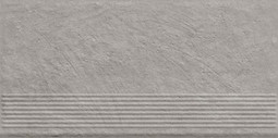 Ступень фронтальная Carrizo Grey Stopnica Prosta Struktura Mat 30x60 клинкер матовая, структурированная Paradyz Ceramika 80946