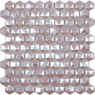 Мозаика Hex Diamond № 371D Перламутровый (на сетке)