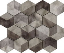 Мозаика Future Quartz металл 25.8х30 см глянцевая, рельефная коричневый 100290749