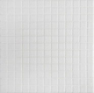 Мозаика Ezarri 2545-А стекло 31.3х49.5 см глянцевая чип 25х25 мм, белый