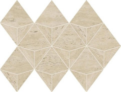 Мозаика Marvel Pearl Mosaico Origami 28x41 керамогранит матовая, бежевый AF9L