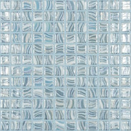 Мозаика Glitter Sky №7801 (на сетке) стекло 31.7х31.7 см Vidrepur глянцевая чип 25х25 мм, голубой С0006242