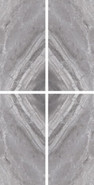 Панно Cerdomus Supr.B.Match Grey.Rl S/4 60x120 полированное керамогранит