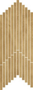 Мозаика Linate Golden Mosaico Strip керамогранит 17.7х53.3 см, коричневый 620110000175