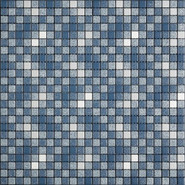 Мозаика Denim Ondulato 002 керамика 30х30 см Appiani матовая чип 12х12 мм, голубой, серый ONDU 002