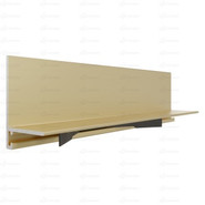 Плинтус напольный Микро Лайн, 7 пружин золото Ликорн 2500х16х6 алюминий окрашенный С-05.25.7