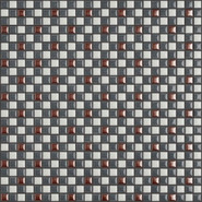 Мозаика Trio001 керамика 30х30 см Appiani Texture матовая чип 12х12 мм, белый, коричневый, серый