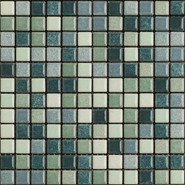 Мозаика Mix Standard Wellness and Pool 11 керамика 30х30 см Appiani матовая чип 25х25 мм, зеленый XWEL 711