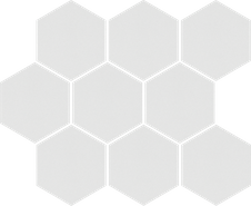 Мозаика Cambia White Lappato Mosaic Heksagon 33,4x27,53 керамогранит лаппатированная, белый