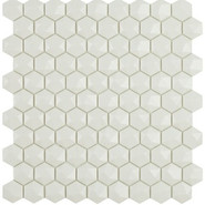 Мозаика Hex Matt Белый № 904D (на сетке) (0,087м2) стекло 30.7x31.7