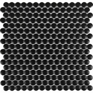 Мозаика KO19-2M керамика 31x31.5 см матовая чип 19x19 мм, черный