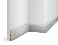 Cosca Плинтус WP07, экошпон, дуб Айсберг, 80x16x2400 мм, МДФ