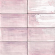 Настенная плитка Pink 15x30 глянцевая керамическая