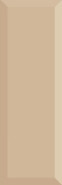 Настенная плитка Monocolor Biselado Brillo Beige 10x30 глянцевая керамическая