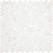 Мозаика Imagine Lab AGHG15-WHITE стекло 28.8х29.3 см матовая чип 15x17 мм, белая