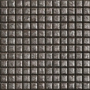 Мозаика Metallica Cristalli керамика 30х30 см Appiani глянцевая чип 25х25 мм, серый MTL 7009