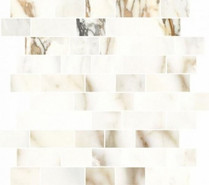 Мозаика Luce Oro Mosaico Brick Mix-32x37 керамогранит сатинированная, бежевый, белый 37104