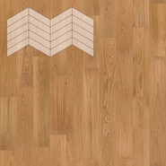 Паркетная доска Lab Arte Chevron Дуб Натур лак французская елка 400/348х90х14/3/60°