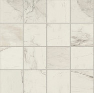 Мозаика Calacatta Glossy 6 mm Mos. (752811) керамогранит 30х30 см Casa Dolce Casa Stones and More 2.0 полированная чип 75х75 мм, бежевый, белый, серый