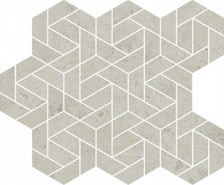 Мозаика Метрополис Абсолют Сильвер Айкон керамогранит 28.6х34.7 см матовая, серый 620110000155