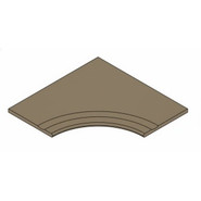 Керамогранит Fossil Desert Bordo 30x120 Svasato Round Italon x2 матовый, структурированный бортик закругленный с выемкой 620090001415