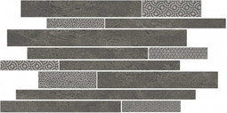 Декор SBM011/SG4585 Ламелла Серый Темный Мозаичный 25x50.2 Kerama Marazzi керамогранит матовый