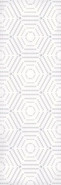 Декор 1664-0183 Парижанка Геометрия белый керамический