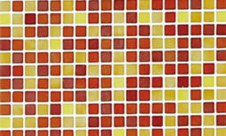 Мозаика Rojo - часть 5 2.5x2.5 стекло 31.3х49.5
