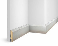 Cosca Плинтус WP07, экошпон, дуб Кремовый, 80x16x2400 мм мдф