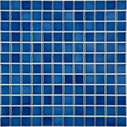 Мозаика PW2323-05 керамика 30х30 см глянцевая чип 23х23 мм, синий