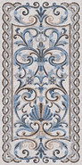Декор SG590902R Мозаика Синий Декорированный лаппатированный 119.5x238.5 Kerama Marazzi керамогранит