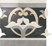 Декор Marvel Elegance Fascia Dark 60х60 Atlas Concorde Italy керамогранит лаппатированный (полуполированный) ADVU