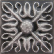 Вставка Taco Relieve Flor Nº2 Volcanico 3x3 глянцевая керамическая