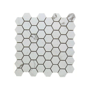 Мозаика Mk.Hex.StavpLp 29.7х28.5 керамогранит лаппатированная, белый