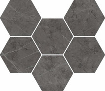 Декор Шарм Эво Антрацит Мозаика Гексагон / Charme Evo Antracite Mosaico Hexagon керамогранит