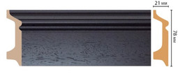 Плинтус напольный D122-433 ДМ Decomaster (78х21х2400 мм) 