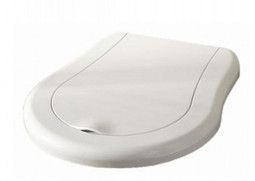 Крышка-сиденье Kerasan Retro (108401 bi/br) цвет белый, петли бронза (микролифт)