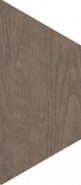 Керамогранит 60 Grad Trapezium Wood Dark 9,8x23 универсальный глазурованный, матовый