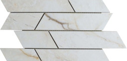 Мозаика Mk.Chevron Cre Rm 17х35.2 керамогранит La Faenza Monoceram Oro матовая, белый