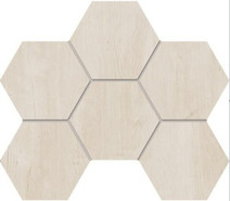 Мозаика SF01 Hexagon 25x28,5 неполированная керамогранит, бежевый 69403