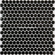 Мозаика PS1900-09 керамика 29.4х31.5 см глянцевая чип 19х19 мм, черный