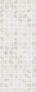Декор MM7203 Алькала Белый Мозаичный 20x50 Kerama Marazzi глянцевый керамический