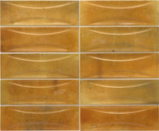 Настенная плитка Hanoi Arco Caramel 6,5x20 Equipe глянцевая керамическая 30063